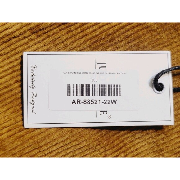 Judy Blue High Rise Camel Corduroy Bootcut Pant Women's 22W Stretch #AR88521 NWT - Picture 16 of 16